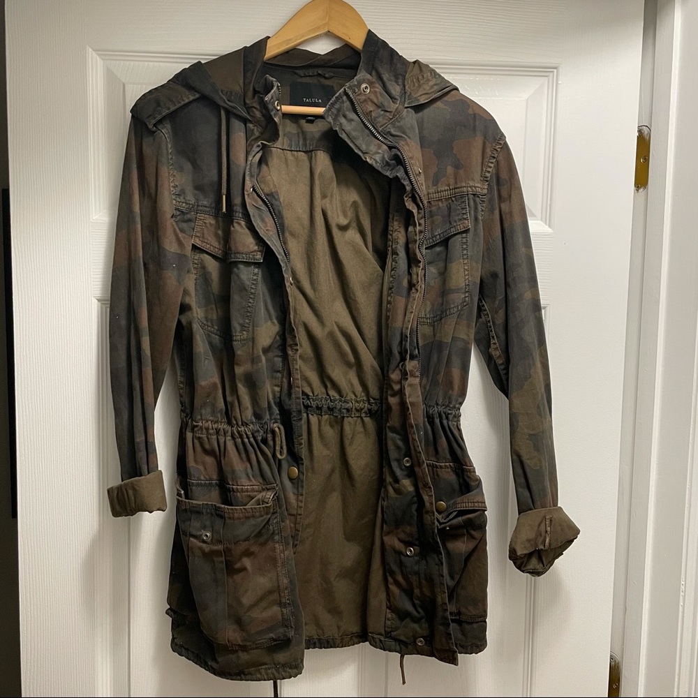 Aritzia Talula Camo Army Utility Jacket